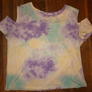 Cropped Tie-Dye Shirt